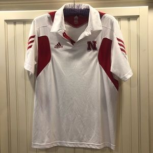 Men’s Adidas Nebraska Huskers climalite polo